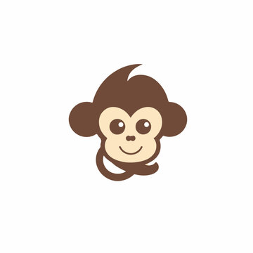 Monkey in cartoon, doodle style. Image for t shirt. Isolated 2d vector illustration in logo, icon, sketch style, Eps 10. AI Generative