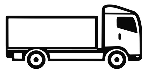Ciężarówka tir ilustracja - obrazy, fototapety, plakaty