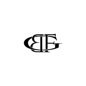 bfg typography letter monogram logo design