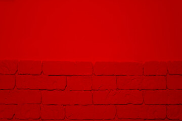 Detailed decorative brick texture with smooth wall texture, red brick wall, sharp shadows. Lighten...