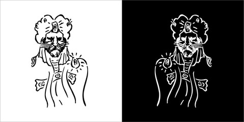 Illustration vector graphics of ChildDarling icon