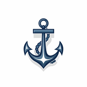 Anchor in cartoon, doodle style. Image for t shirt. Isolated 2d vector illustration in logo, icon, sketch style, Eps 10. AI Generative