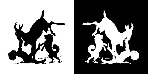 Illustration vector graphics of ChildDarling icon