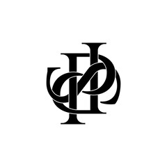 pds initial letter monogram logo design