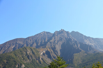View of Sakurajima in Kagoshima, Japan