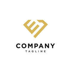 Letter E jewelery logo icon vector template.eps