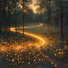 Fireflies Dance in the Twilight