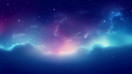 Fototapeta premium Mysterious star themed gradient background with countless twinkling stars
