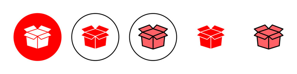 Box icon set illustration. box sign and symbol, parcel, package