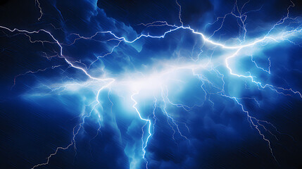 Lightning on the sky, gloomy ominous storm clouds background