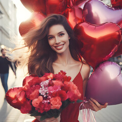 Embrace of Love - A Valentine&rsquo;s Day Surprise - AI Generated Illustration, Realistic