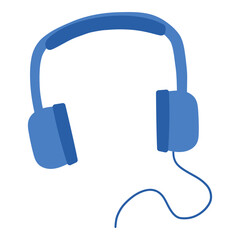 Headphone music audio illustration