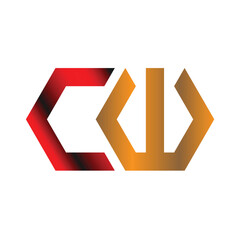 red gold logo hexa cw