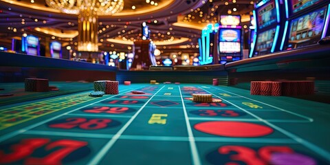 Craps table in a Las Vegas casino