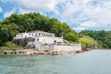 Fortress History Museum of Santo Amaro da Barra Grande Along Coast of Santos Brazil