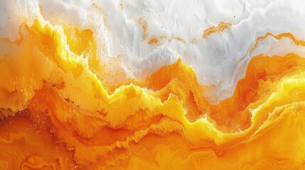 Wallpaper abstract paint background, yellow and white accent.