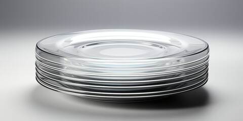 stack of glass plates