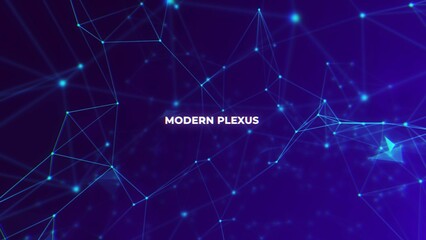 Modern Plexus Titles - obrazy, fototapety, plakaty
