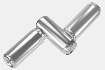 3d render drink soda can mockup with minimal scene