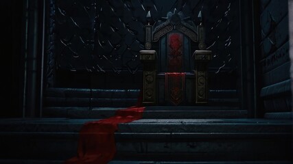Fototapeta na wymiar throne with blood