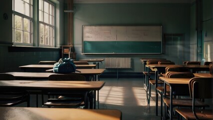 school class interior background