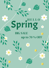 poster sale spring minimalist creative