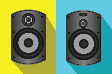 Fototapeta premium speaker music bass. sound electronic equipment icon vector illustration