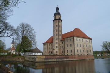 Fototapeta na wymiar Schloss Reinharz bei Bad Schmiedeberg