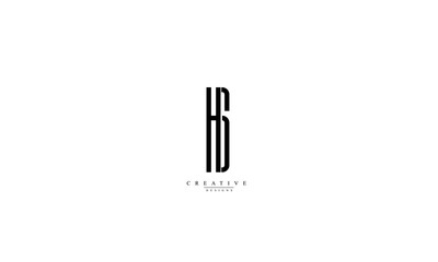 Alphabet letters Initials Monogram logo HG GH H G