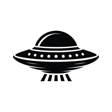 recommend clip art: Silhouette of a UFO in Flight