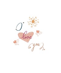 Valentine quote images happy day illustrations painting icons 