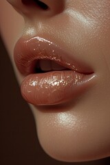 close up of lips - generative ai