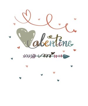 Valentine quote images happy day illustrations painting icons 