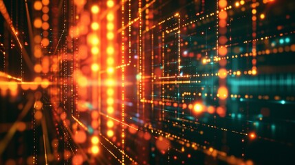 Obraz premium Illuminated Abstract Background With Vibrant Lights