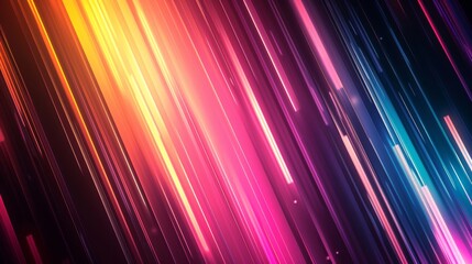 Colorful Background With Vibrant Lines of Various Colors