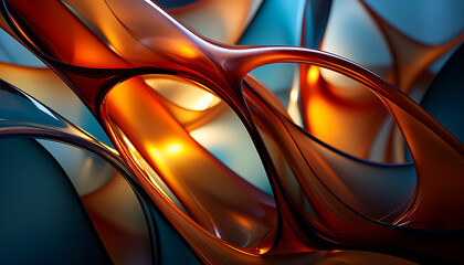 Abstract wave pattern in vibrant colors, modern design generated by AI