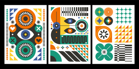Bauhaus Geometric Poster Designs