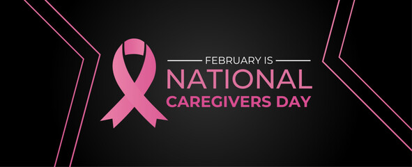Family Caregivers month (NFCM) is observed every year in November, to raise awareness of caregiving issues and vector design. banner, cover, poster, website, brochure. vector illustration - obrazy, fototapety, plakaty