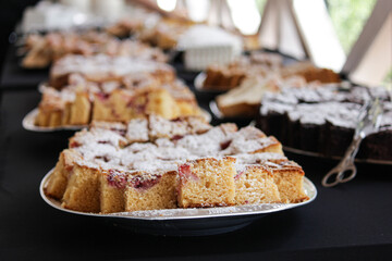 cake, wedding tradition, vodka for wedding. wedding day, lovers. wedding dishes, hotel catering