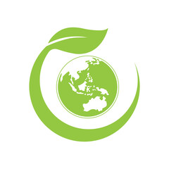 Mother earth nature icon design template isolated illustration