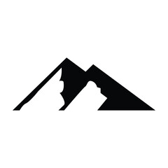 Mountain icon design template isolated illustration