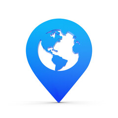 3D Blue Map PNG Pointer, Location Map Icon, Blue Texture, Blue location pin or navigation, Web location point, pointer, Grey Pointer Icon, Location symbol. GPS, travel, navigation, 