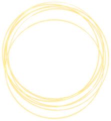 beautiful perfect circle gold line frame