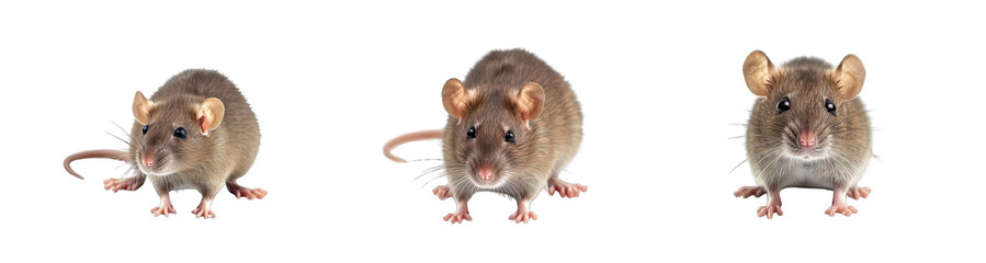 Collection of PNG. Rat isolated on a transparent background.