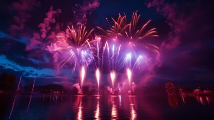 construction workers, engineer looking at building site bokeh style background