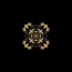 Ornaments elements mandala floral retro corners frames borders  art deco design vector file