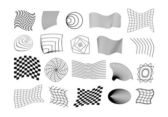 Distorted Geometric Grid Element Set