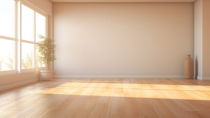 Modern style conceptual interior empty room