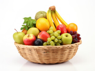 Mix fruit in basket