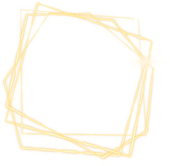 Golden geometrical polyhedrons frame